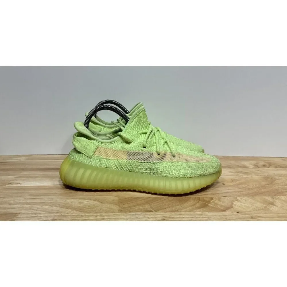 Adidas Yeezy Boost 350 V2‎ GID Glow Men’s Size 6 EG5293 Green Shoes Sneakers